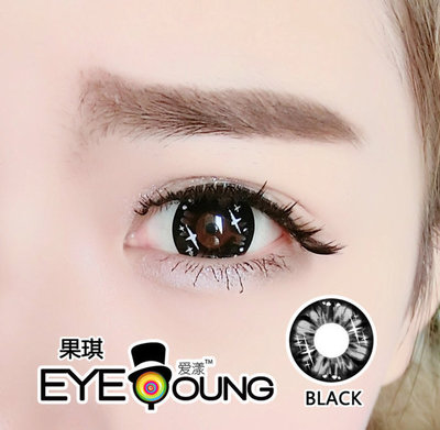 爱漾果琪黑美瞳图片_360问答